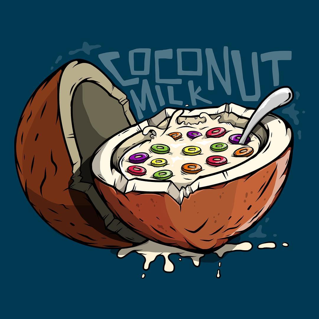 Coconut Milk Illustration