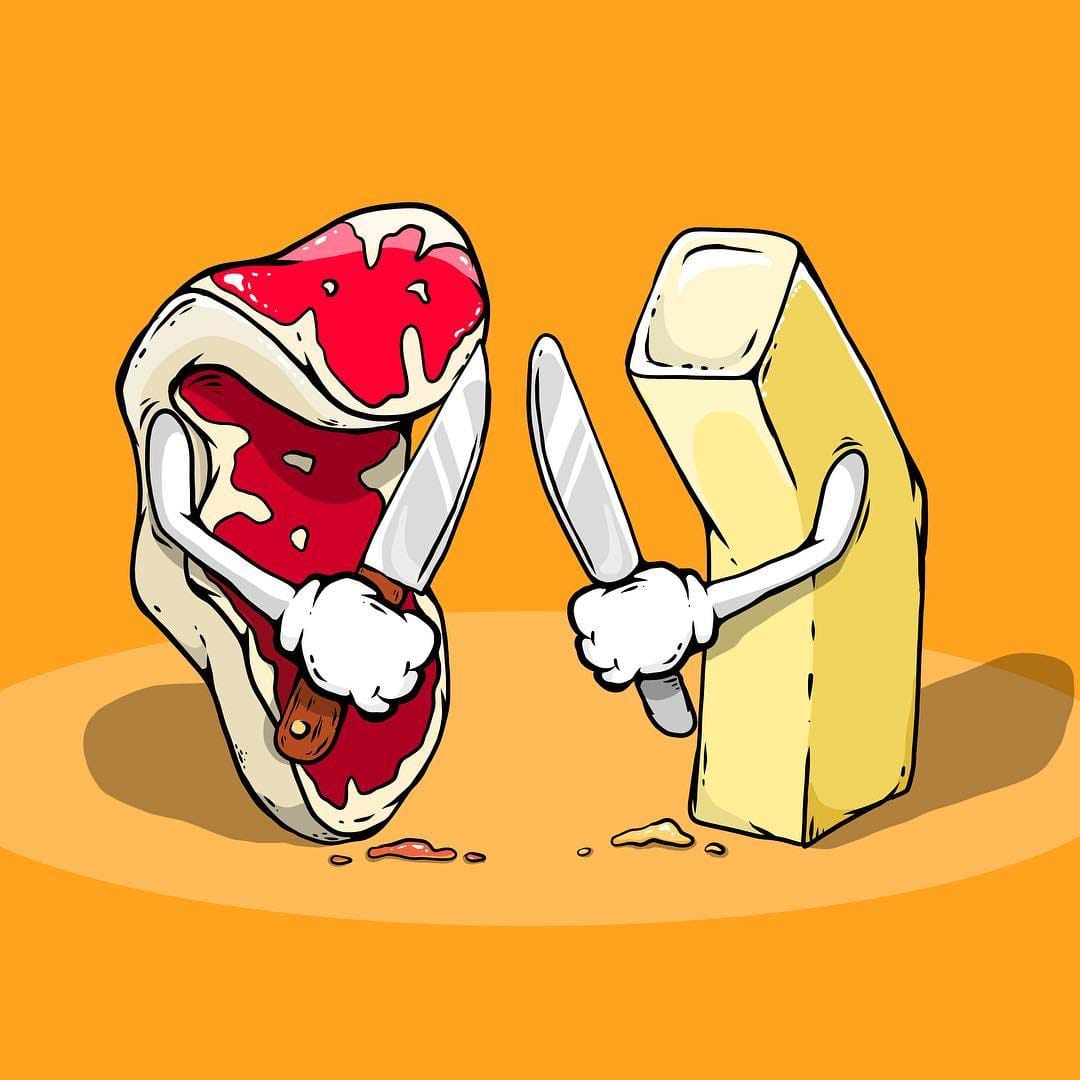 Knife Battle Illustration