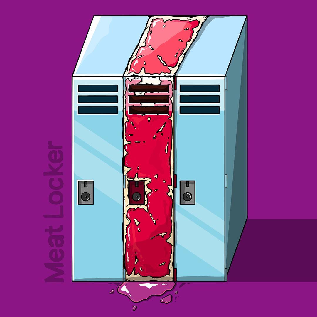 Meat Locker Illustration