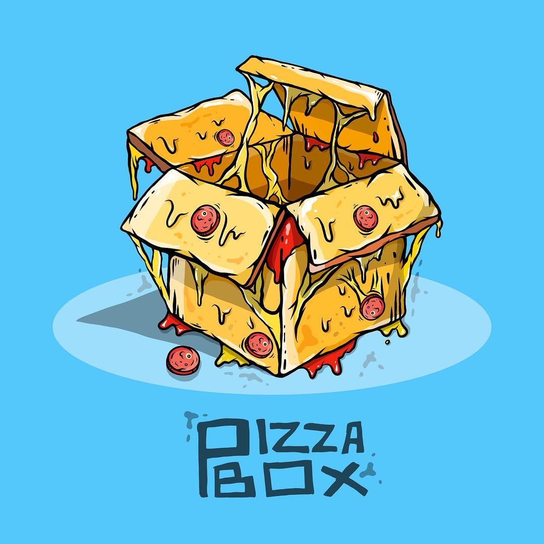 Pizza Box Illustration