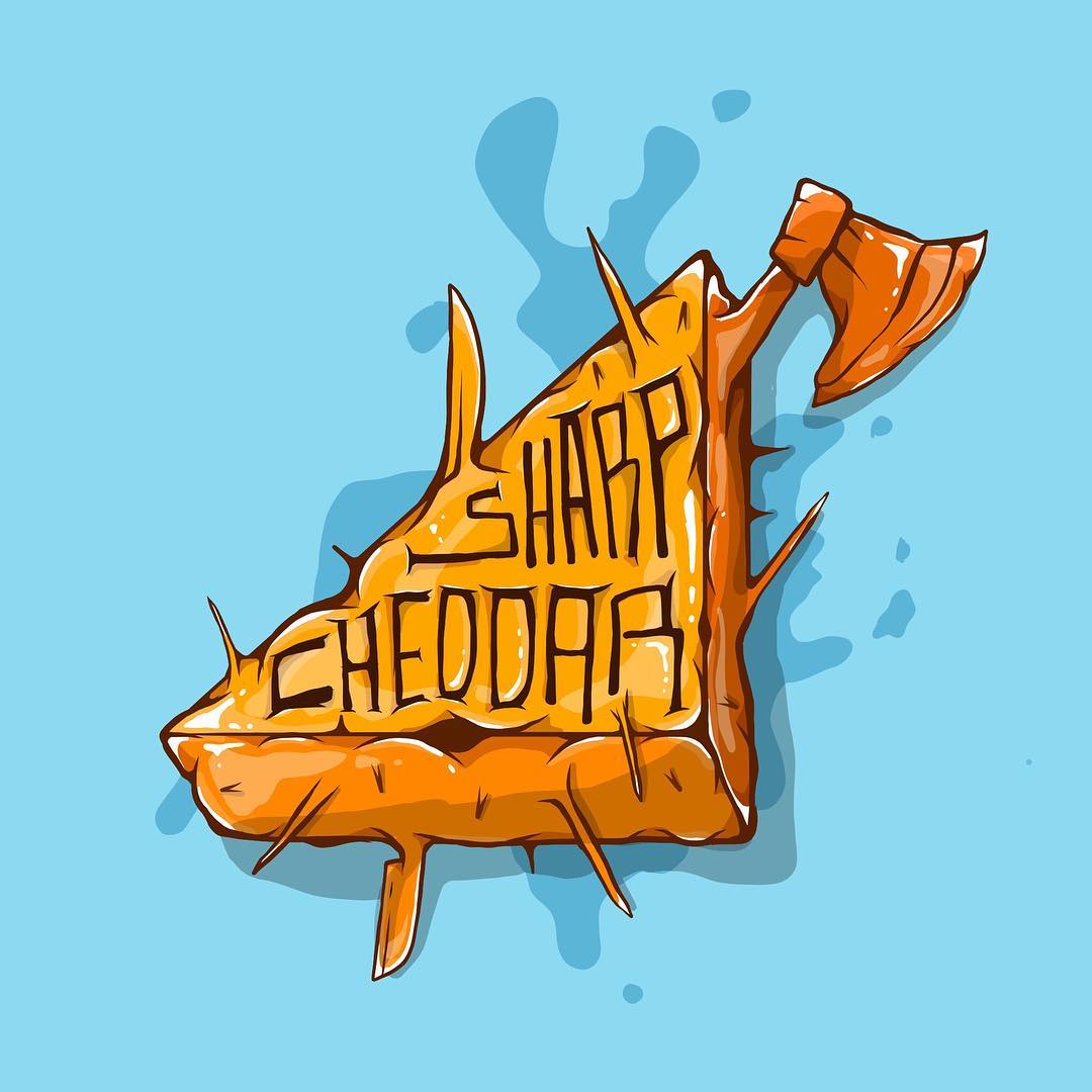 Sharp Cheddar Illustration